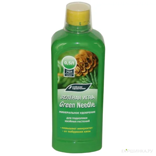 Зеленая игла 500 мл для подкормки хвойных растений